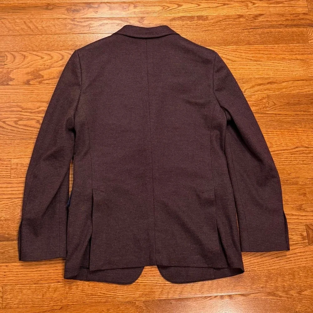 Bonobos Jetsetter Blazer 40R Burgundy Lanificio Fortex Unsturctured Tailored Fit